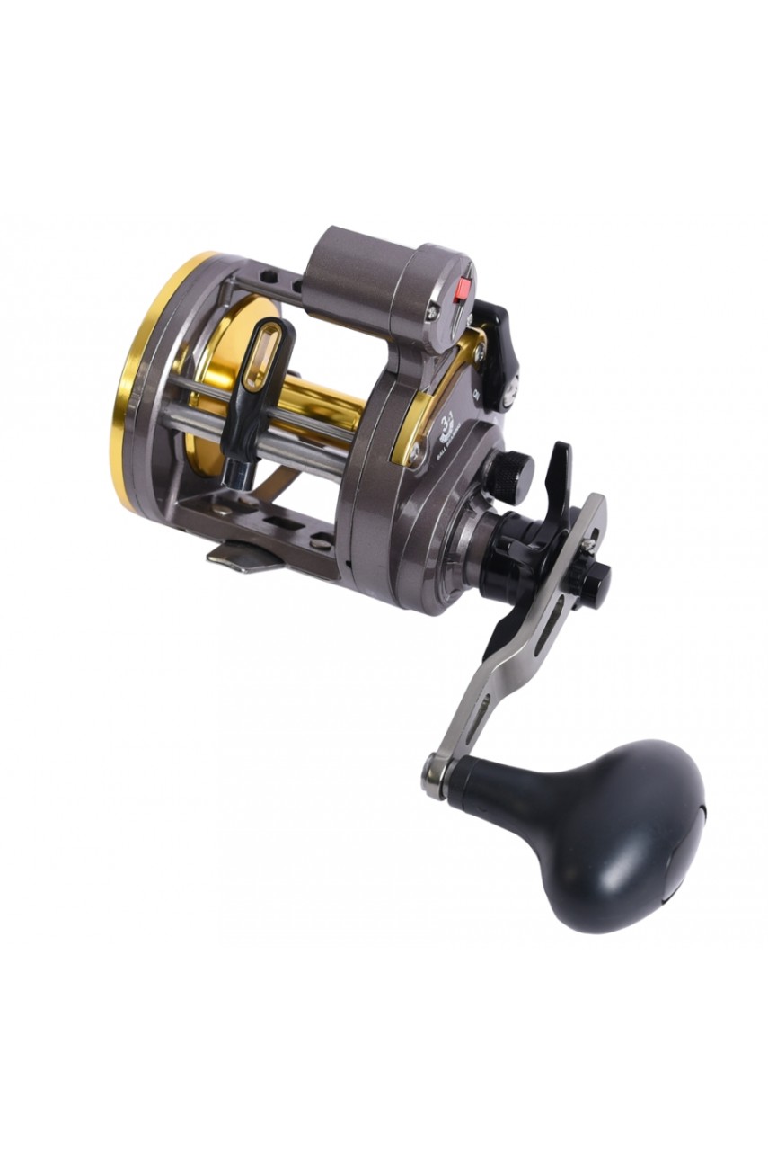 Катушка мультипликаторная Black Side TROLL PRO 300L (лев. рука)