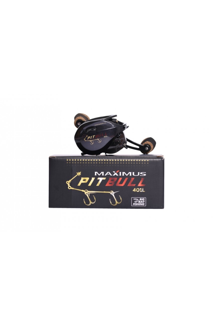 Катушка мультипликаторная Maximus PITBULL BBF 401L (лев. рука)