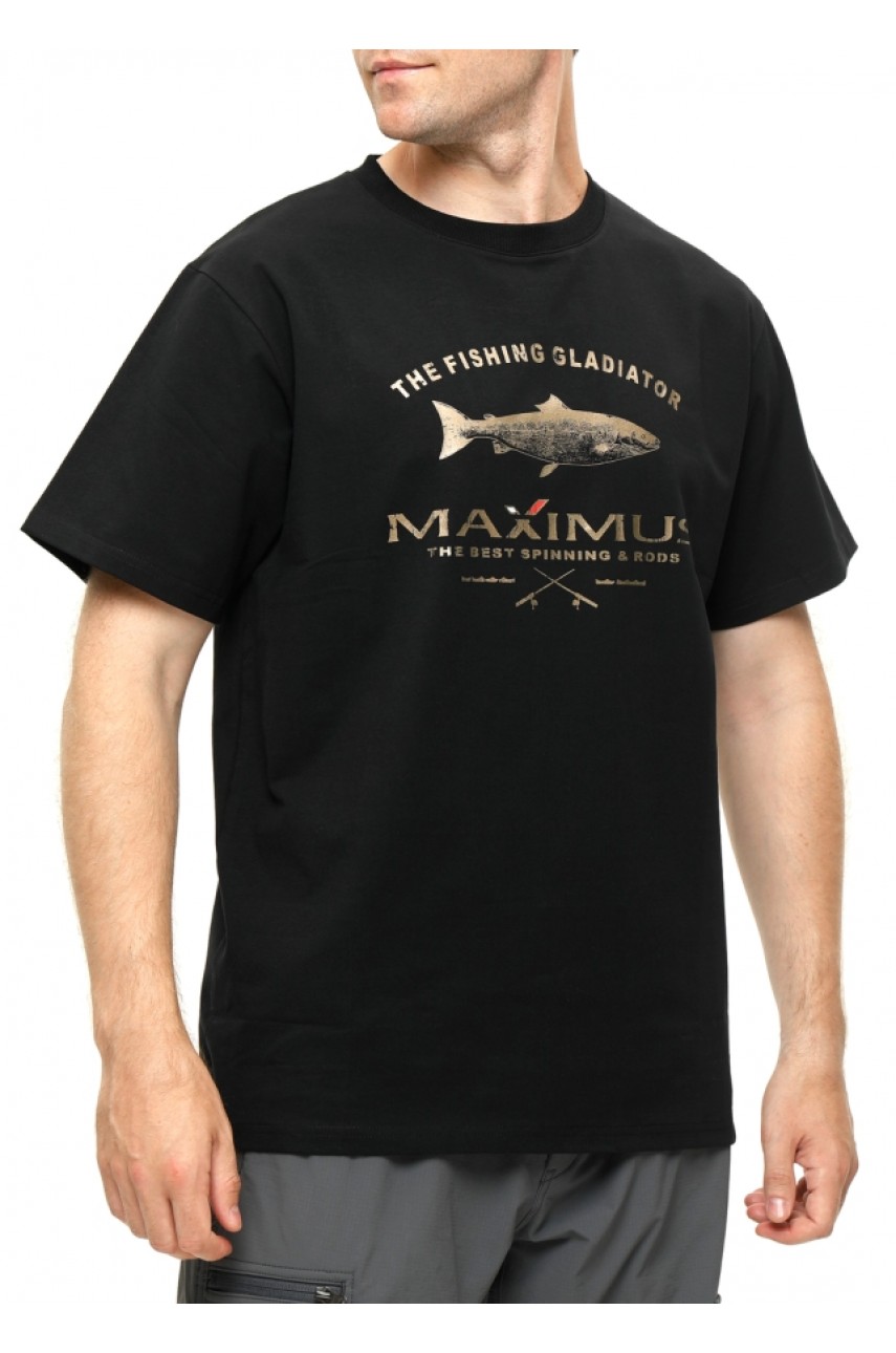 Футболка Maximus чёрная L (MCTSB)