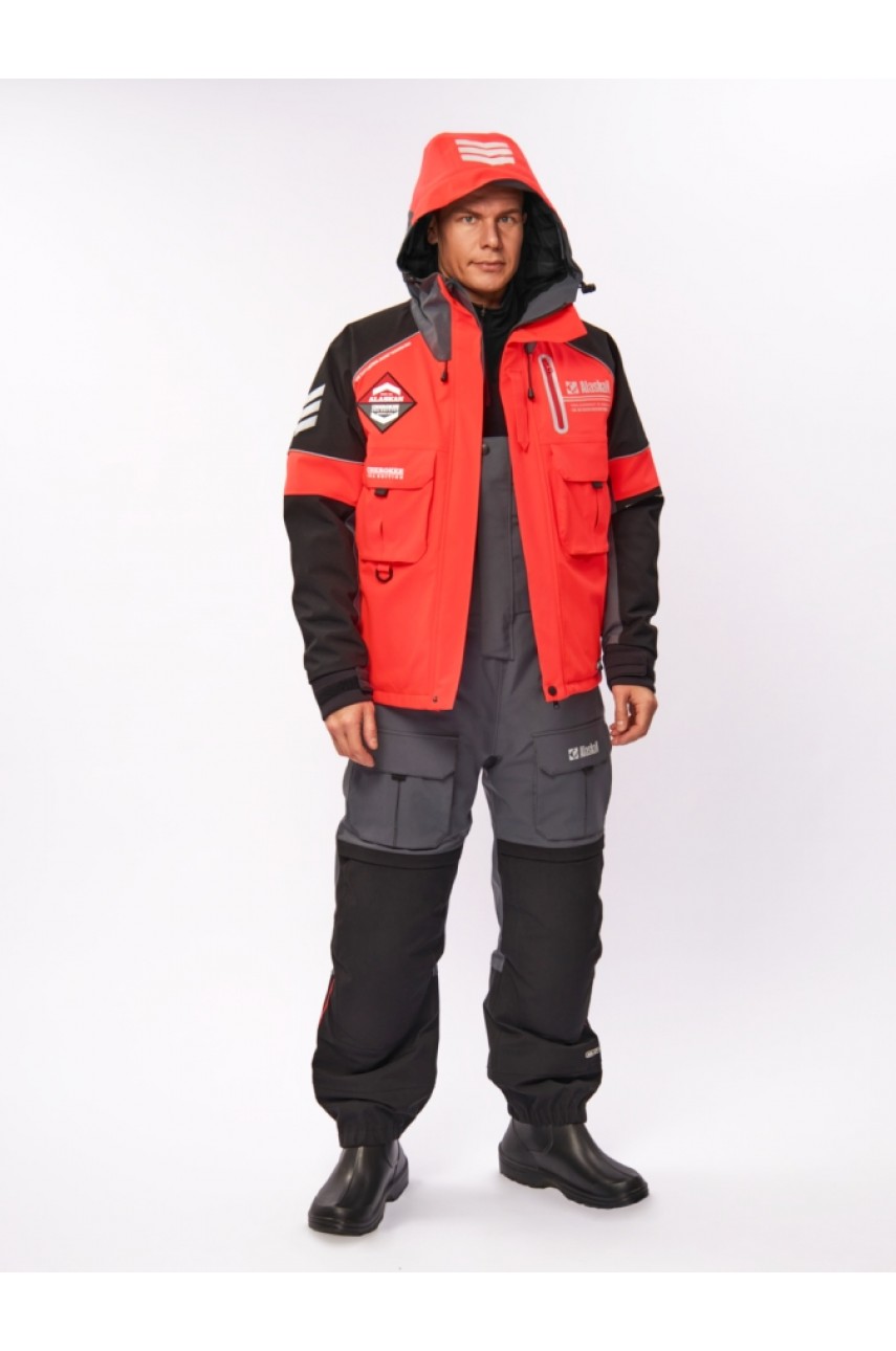 Костюм зимний Alaskan Cherokee Sea Edition  XL красный/серый/черный
