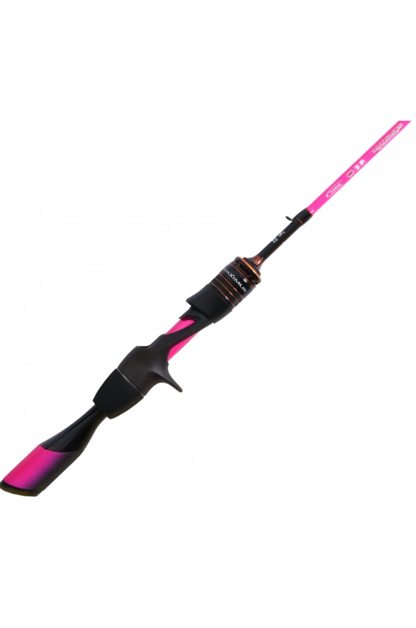 Удилище каст. Maximus MINIGUN C PINK LE 18UL 1,8m 2-8g  (top solid)