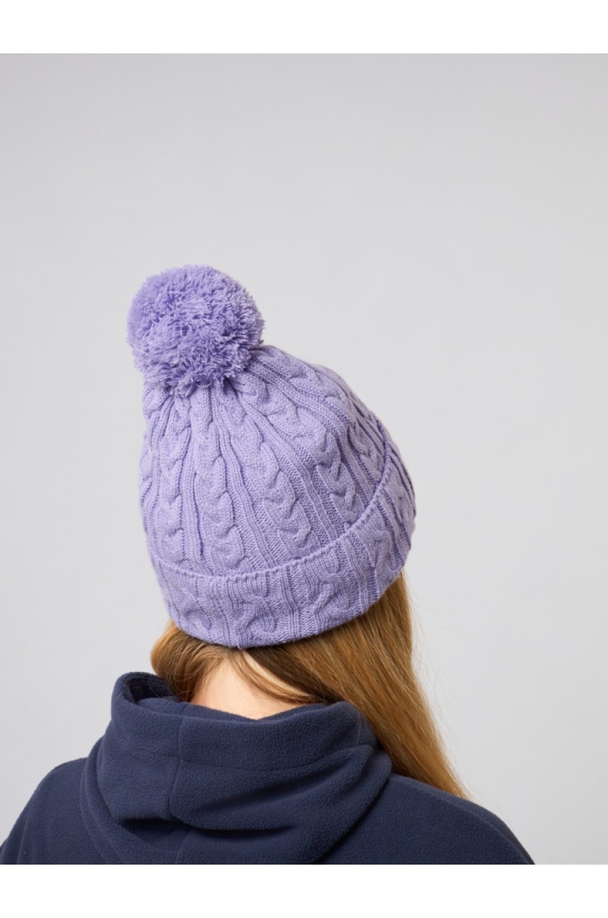 Шапка женская Alaskan Knitted сиреневый