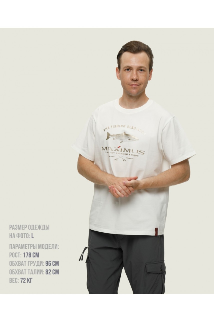 Футболка Maximus белая XXXL
