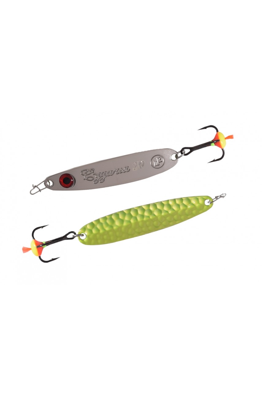 Блесна вертикальная ECOPRO Судачья с глазом, 70мм, 15г, GRB/S Блесна вертикальная ECOPRO Судачья с глазом, 70мм, 15г, GRB/S