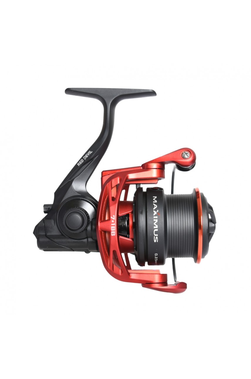 Катушка безынерционная фидерная Maximus Red Devil 4000 (7+1 подш.) Катушка безынерционная фидерная Maximus Red Devil 4000 (7+1 подш.)