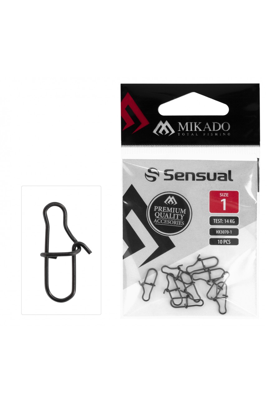 Застежка Mikado Fastlock № 000.  тест 4 кг. (12 шт.) модель HX3070-000 от Mikado