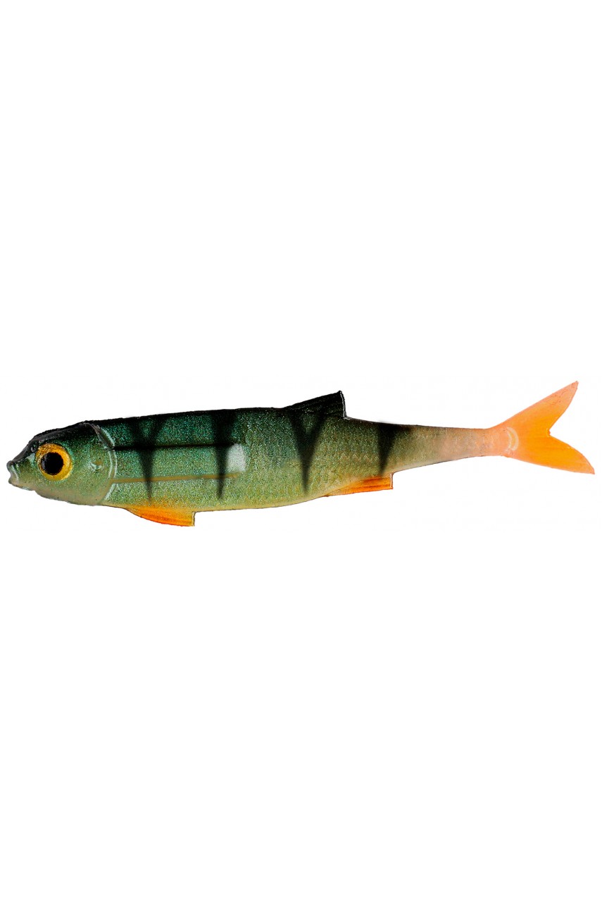 Виброхвост Mikado FLAT FISH 7 см. / PERCH  (7 шт ) модель PMFL-7-PERCH от Mikado
