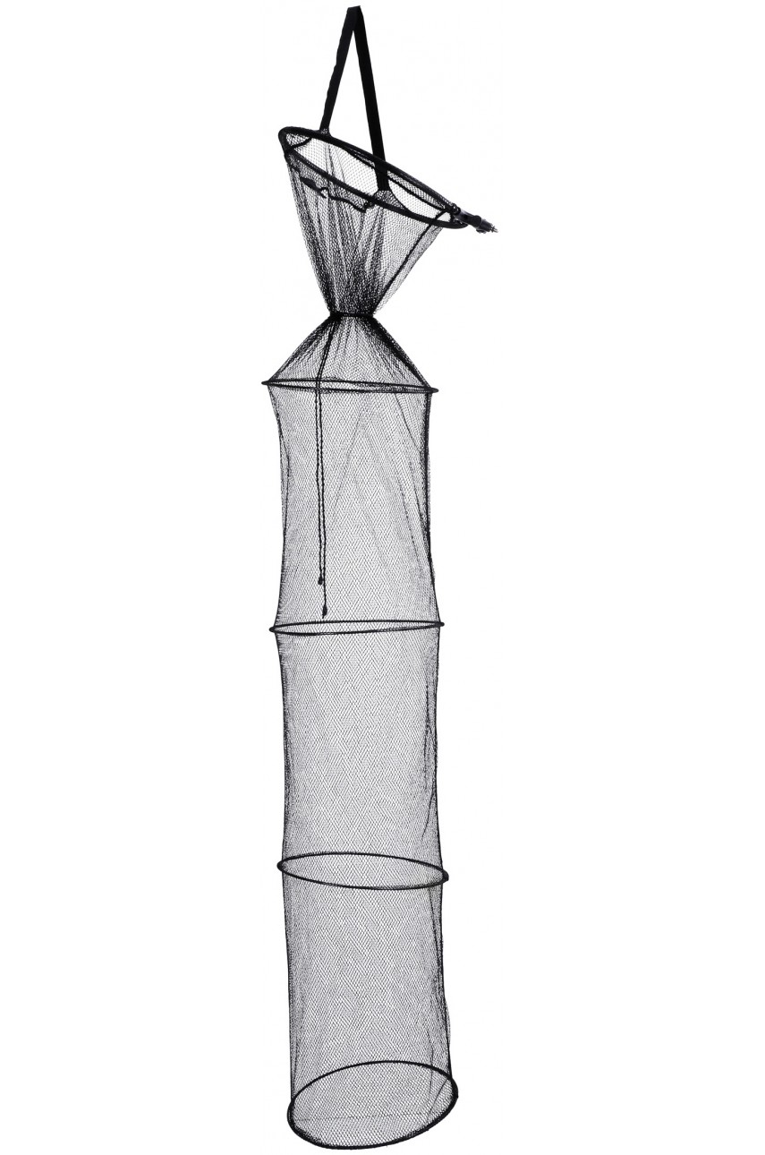 Садок рыболовный Mikado с металлическими обручами и раскладной под колышек 40/35 см x 200 см