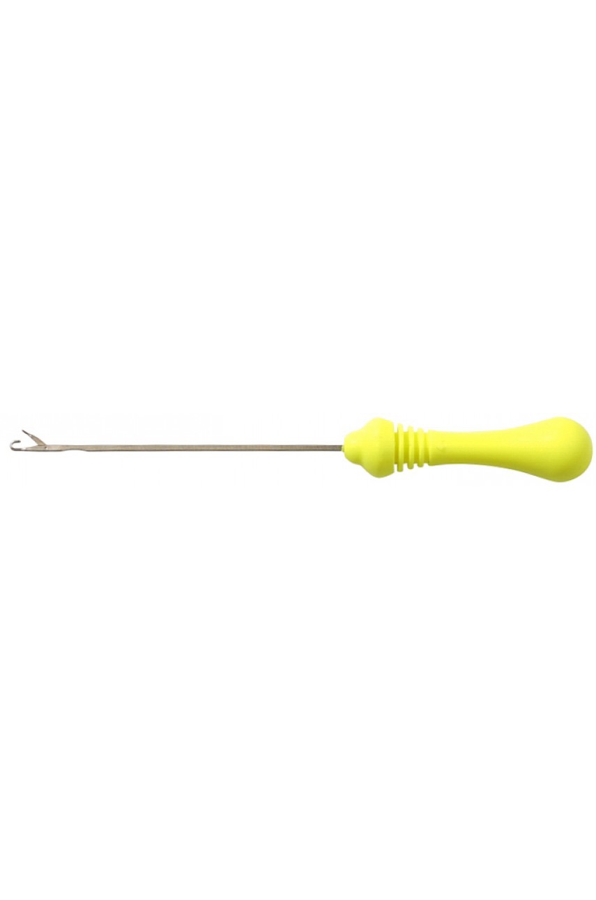 Игла - протяжка Mikado для насадки бойлов, крючёк/замочек (жёлтая) 11,5 см.