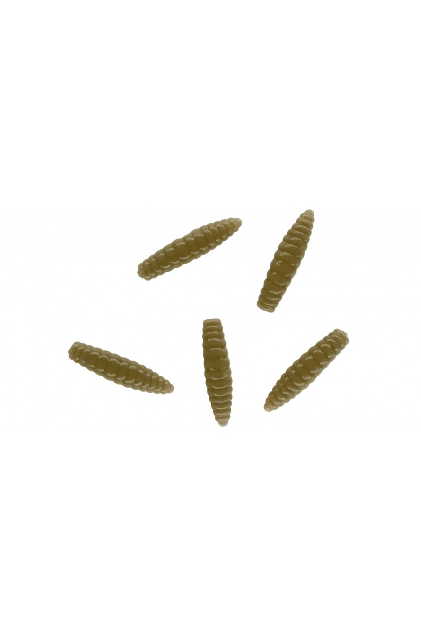 Личинка крупная силиконовая Mikado TROUT CAMPIONE FAT GRUB 3,4 см. COFFEE (6 шт.)