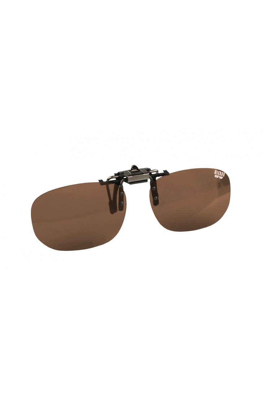 Насадка на очки поляризационная Mikado CPON-BR (коричневые линзы)