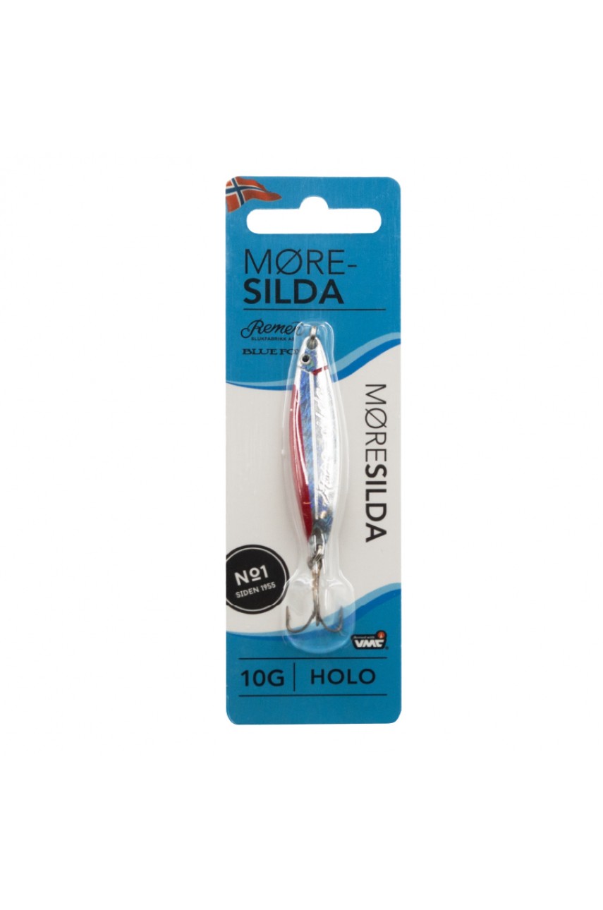 Блесна колебл. BLUE FOX Moresilda Holographic 10 /02 (Silver Red)