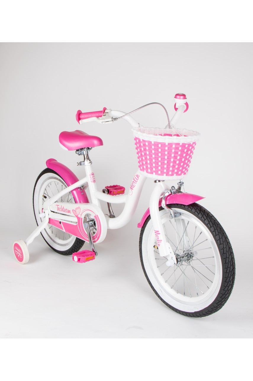 Детский велосипед TECH TEAM MERLIN бело-розовый 16 ' NN001527