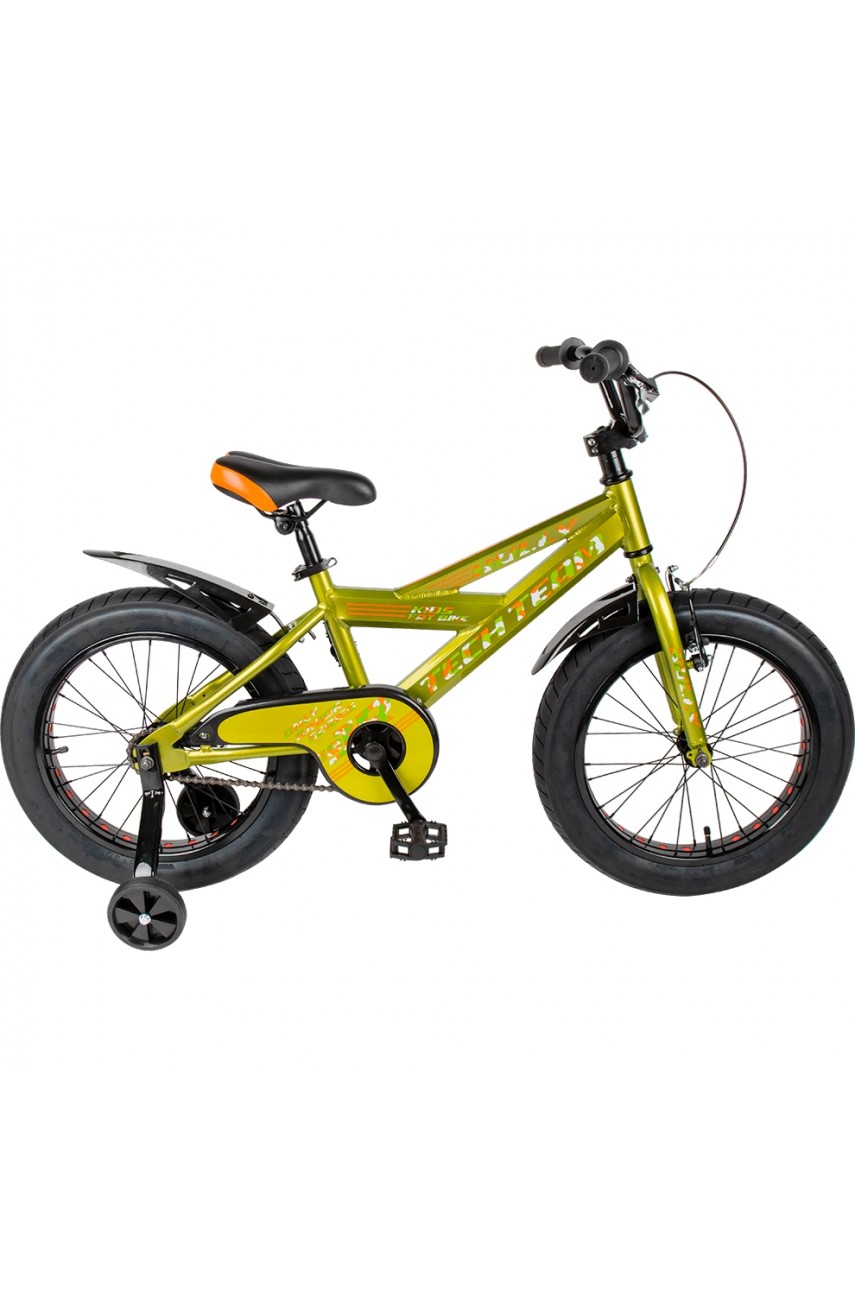 Детский велосипед TECH TEAM BULLY 16' зеленый NN003838