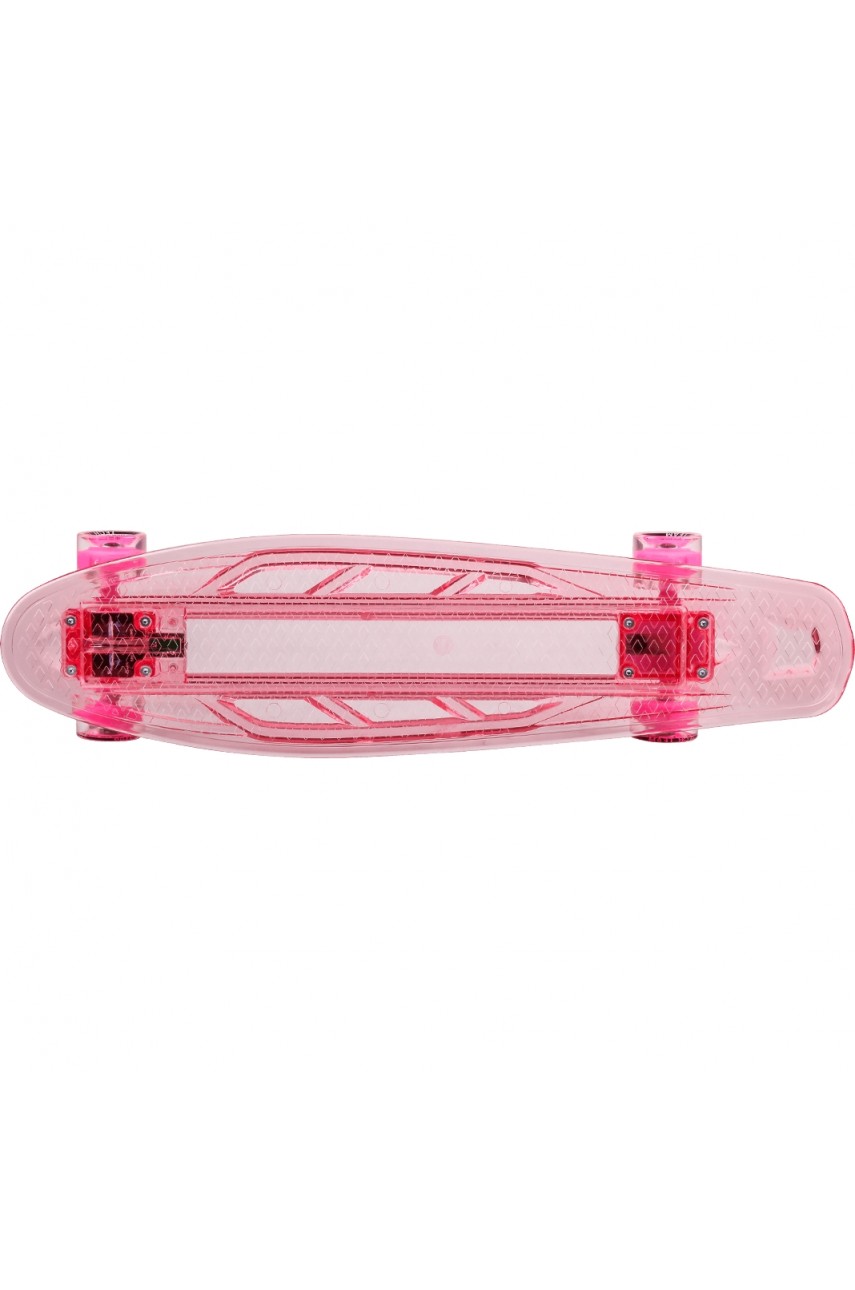 Скейтборд пластик TECH TEAM TRANSPARENT 27' LIGHT light pink NN004203