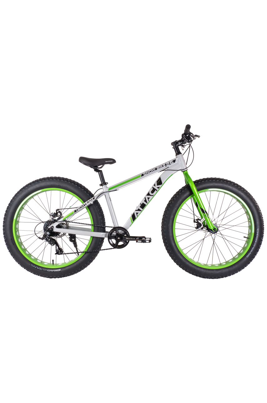 Велосипед TECH TEAM ATTACK 26'х15' Fat зеленый NN004264