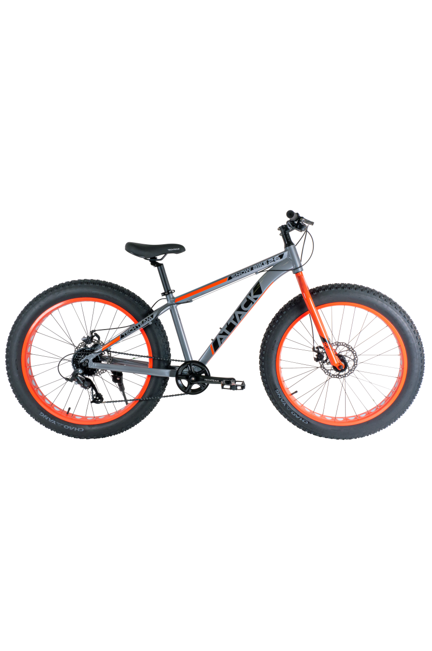 Велосипед TECH TEAM ATTACK 26'х15' Fat оранжевый NN004265