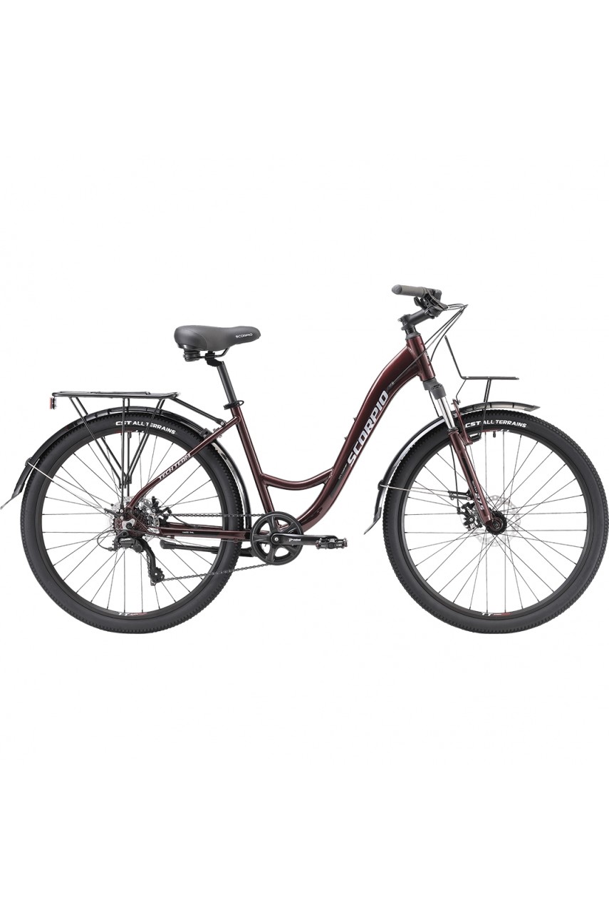 Велосипед TECH TEAM SCORPIO 27,5'х17' вишневый NN004301