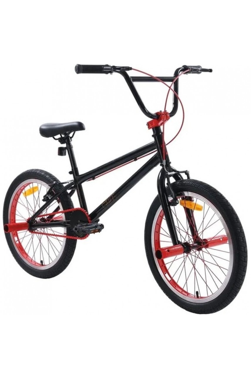 Велосипед BMX TECH TEAM FOX 20' черно-красный 2023 NN010436