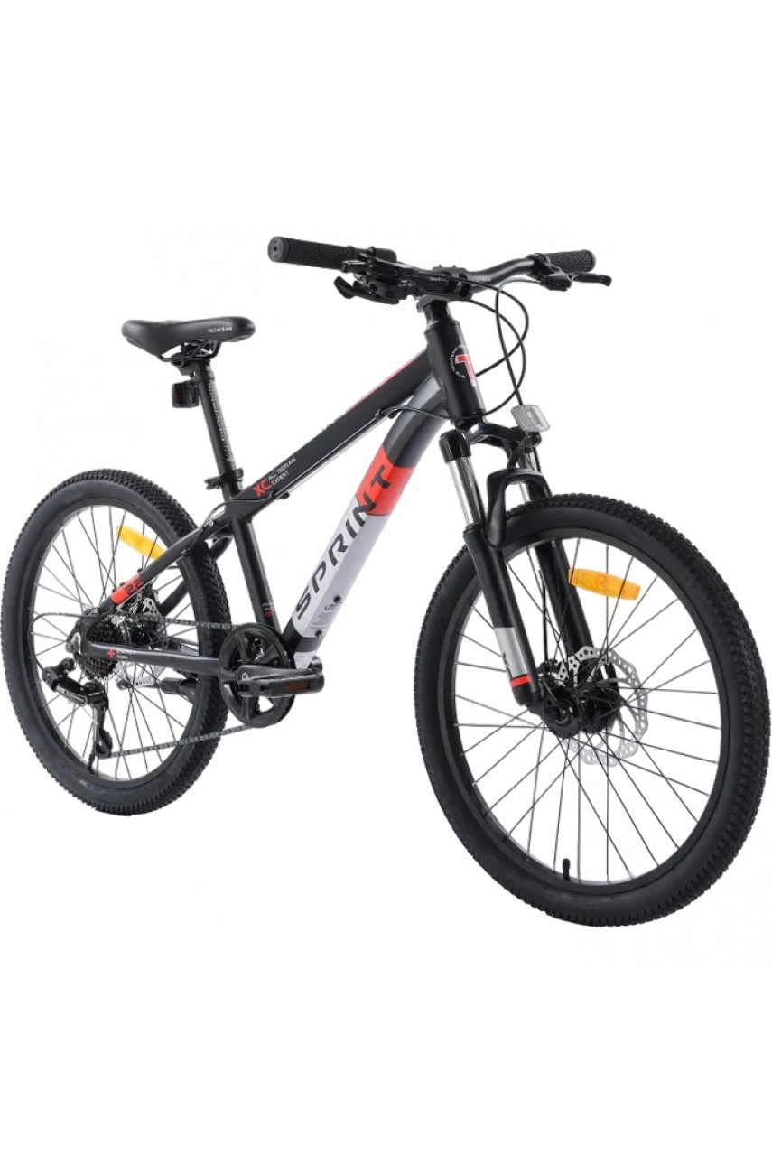 Городской велосипед TECH TEAM SPRINT 22'х12' чёрно-красный 2023 NN010457