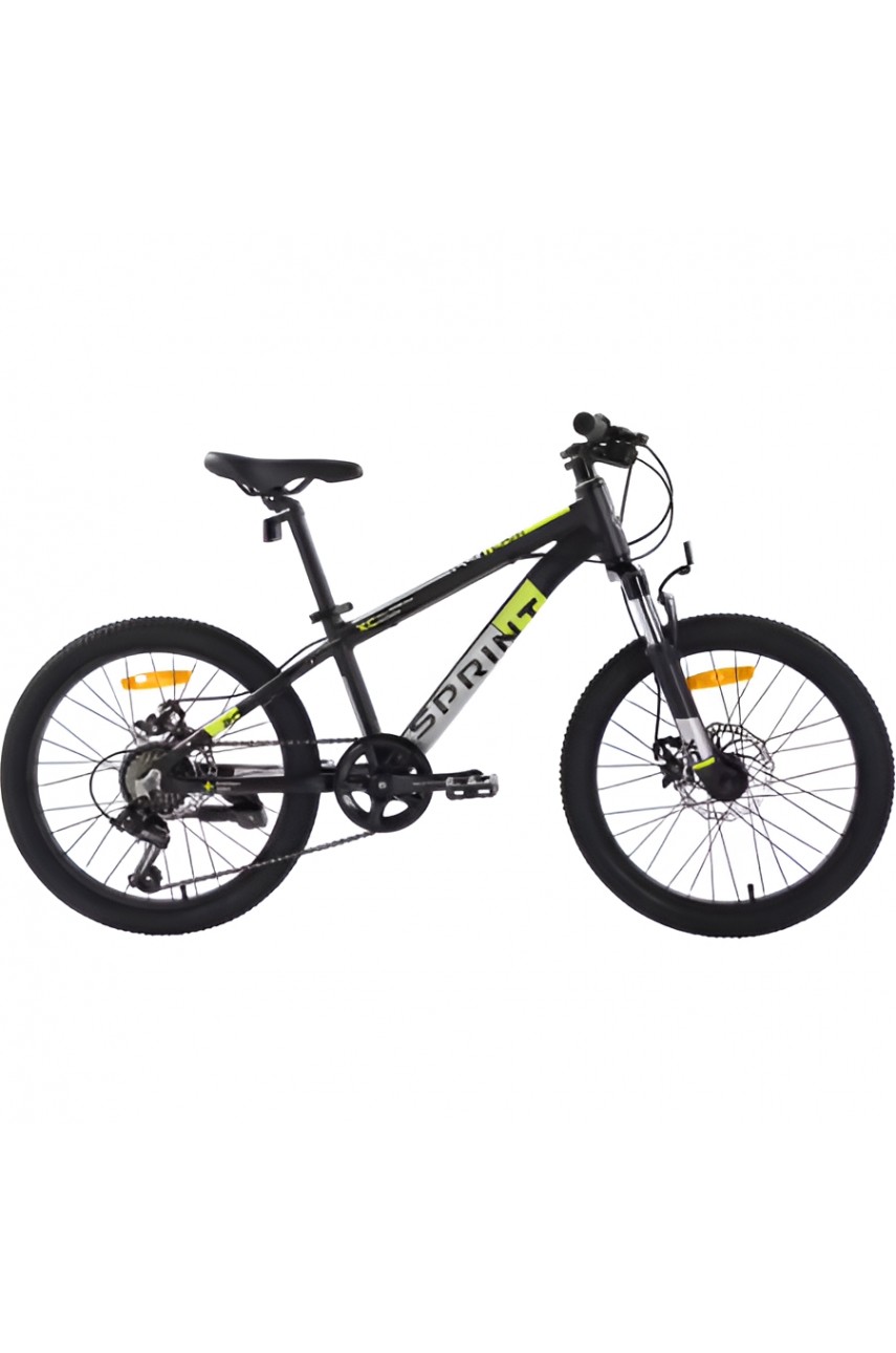 Городской велосипед TECH TEAM SPRINT 22'х12' чёрно-жёлтый 2023 NN010458