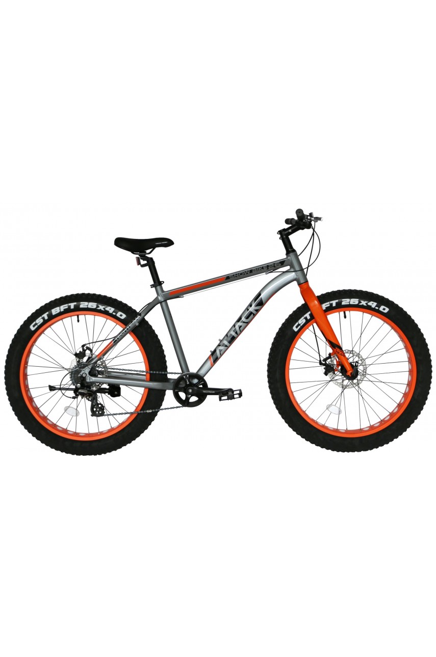 Велосипед TECH TEAM ATTACK 26'х19' Fat оранжевый 2024 NN012247