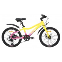 Велосипед TECH TEAM Delta 22'х12' желтый 2024 (алюминий) NN012319