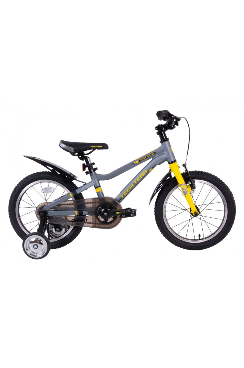 Детский велосипед TECH TEAM Drift 16' серый (алюминий) NN012323 модель NN012323 от Tech Team