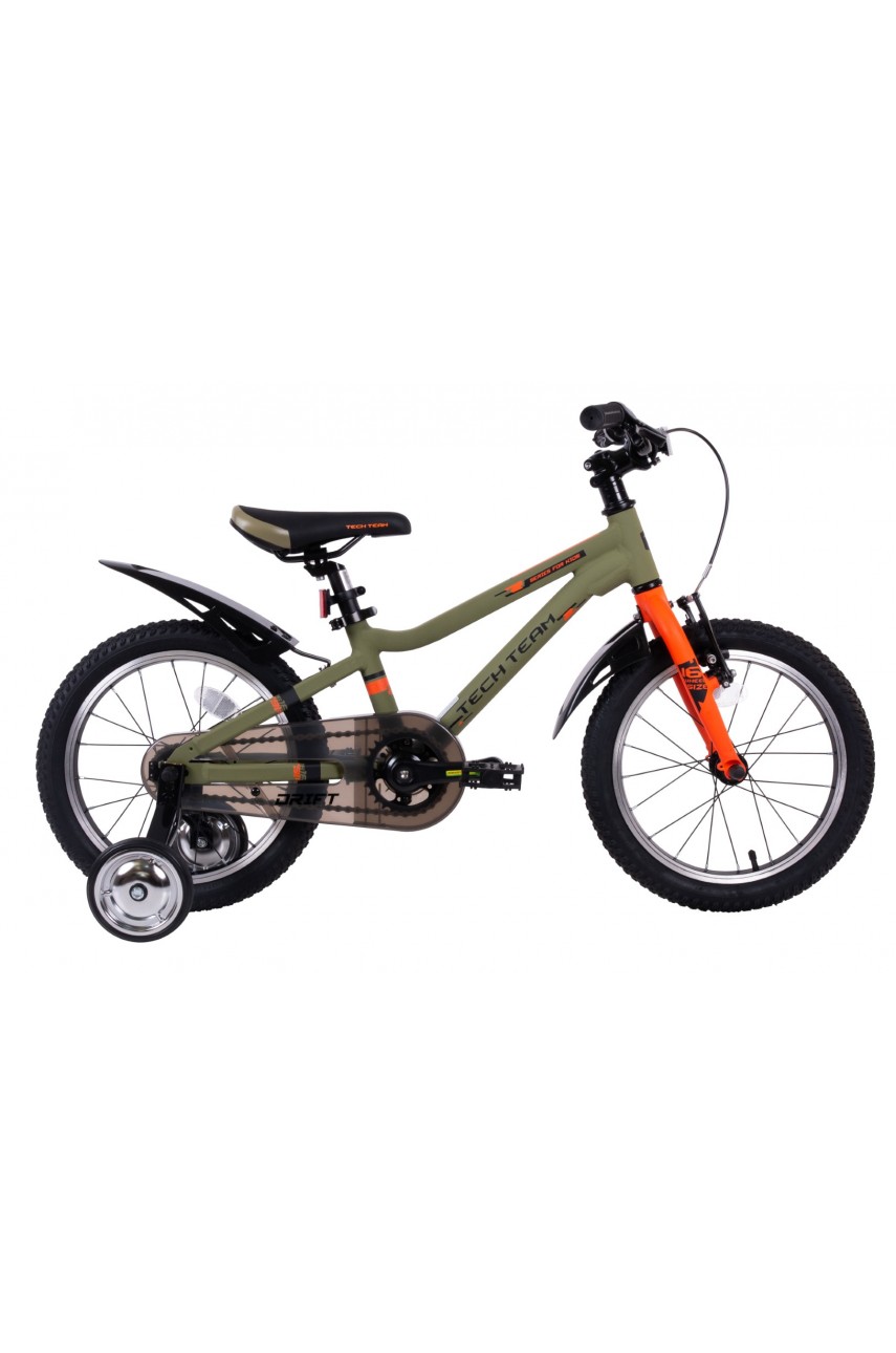 Детский велосипед TECH TEAM Drift 16' зеленый (алюминий) NN012324 модель NN012324 от Tech Team