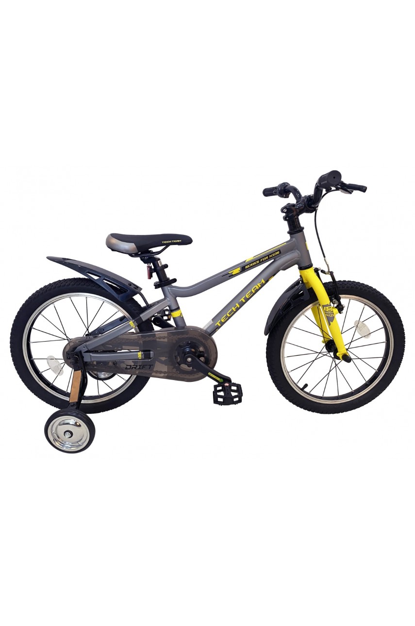 Детский велосипед TECH TEAM Drift 18' серый (алюминий) NN012329 модель NN012329 от Tech Team