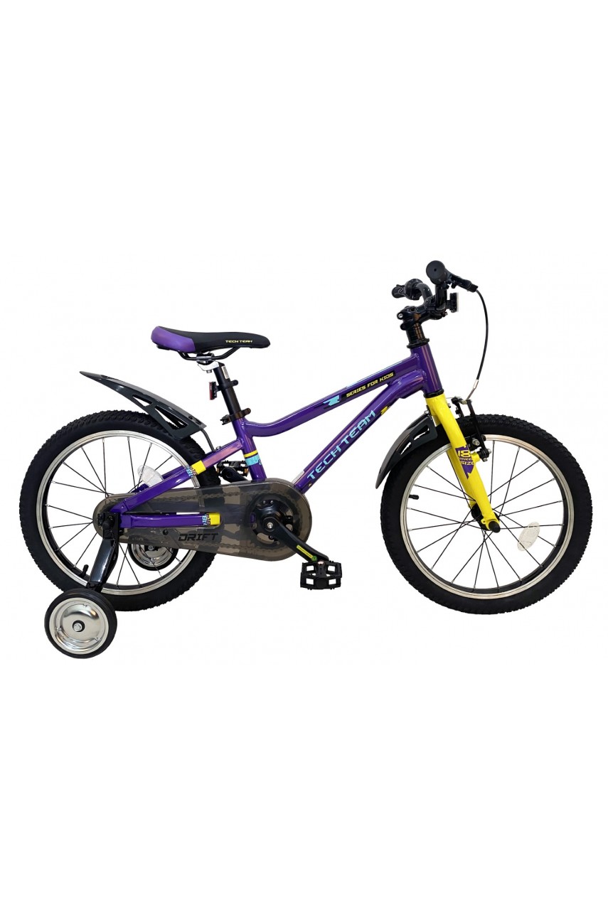 Детский велосипед TECH TEAM Drift 18' фиолетовый (алюминий) NN012330