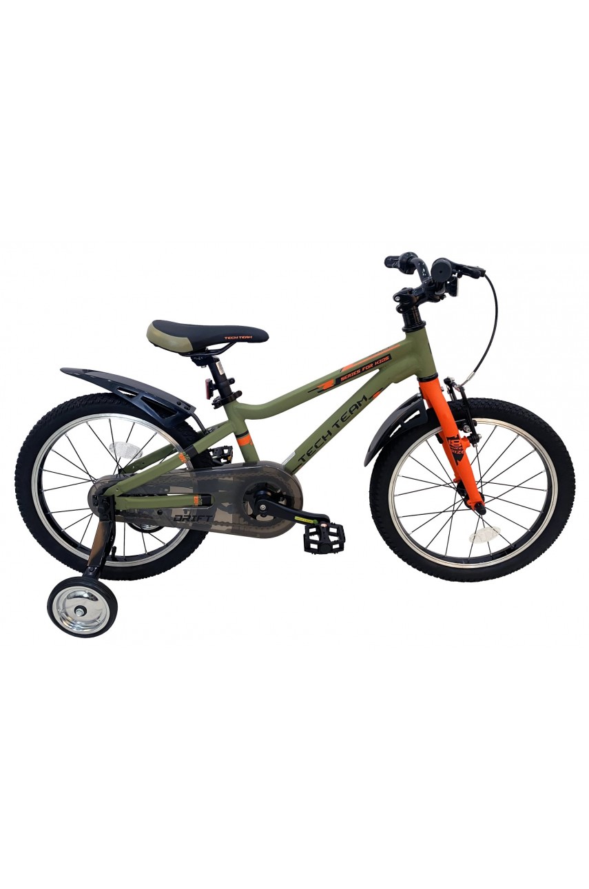 Детский велосипед TECH TEAM Drift 18' зеленый (алюминий) NN012331 модель NN012331 от Tech Team