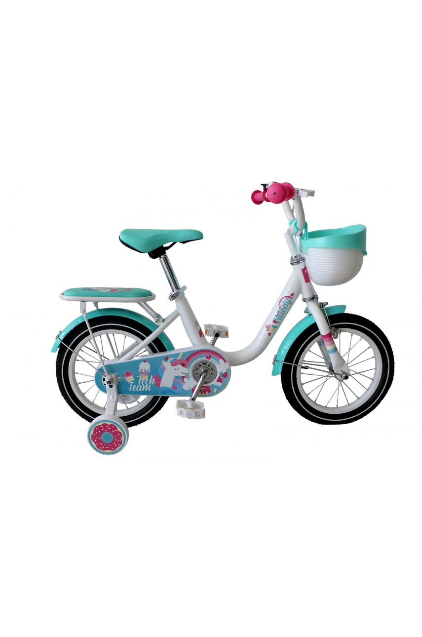 Детский велосипед TECH TEAM Melody 14' celadon (сталь) NN012347