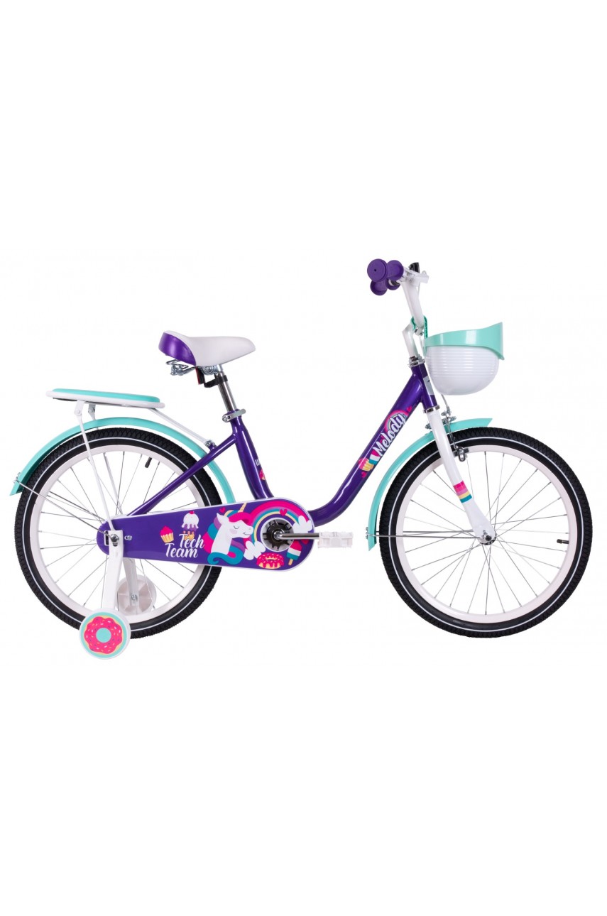 Детский велосипед TECH TEAM Melody 14' purple (сталь) NN012349