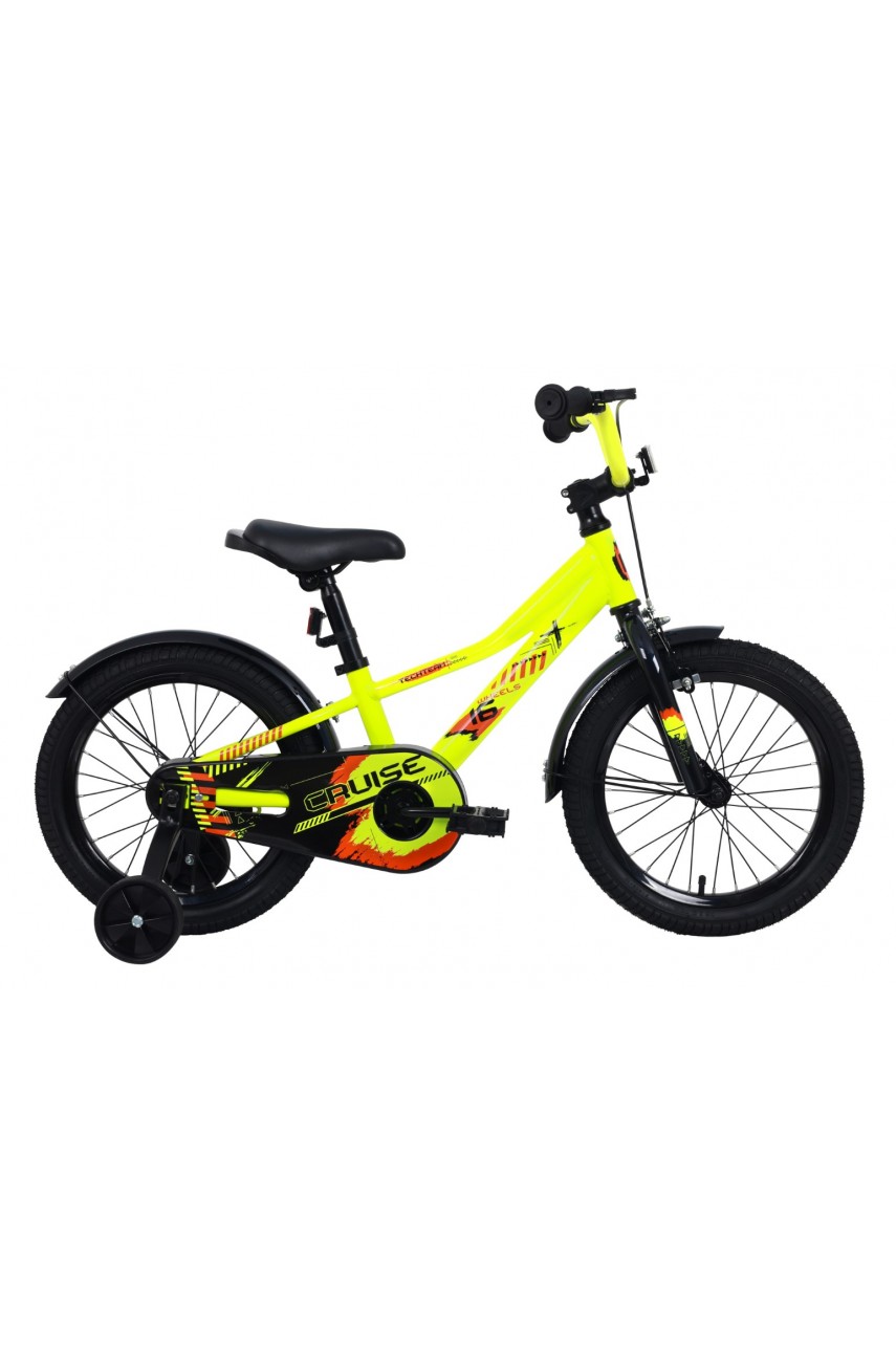 Детский велосипед TECH TEAM Cruise 14' neon green (сталь) NN012363