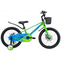 Детский велосипед TECH TEAM Forca 16' green/blue (магниевый сплав) NN012546