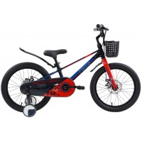 Детский велосипед TECH TEAM Forca 18' black/red (магниевый сплав) NN012551