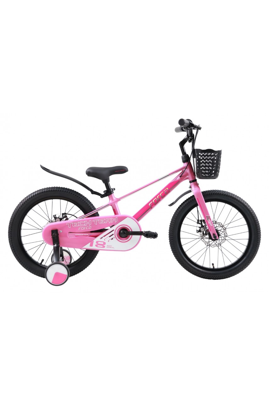 Детский велосипед TECH TEAM Forca 18' pink (магниевый сплав) NN012555