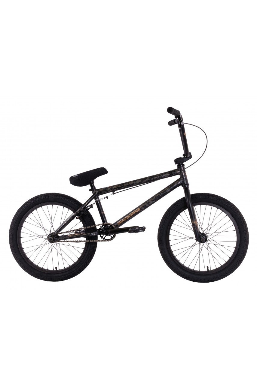 Велосипед BMX TECH TEAM GRASSHOPPER 20'х20,8' черный 2024 NN012694