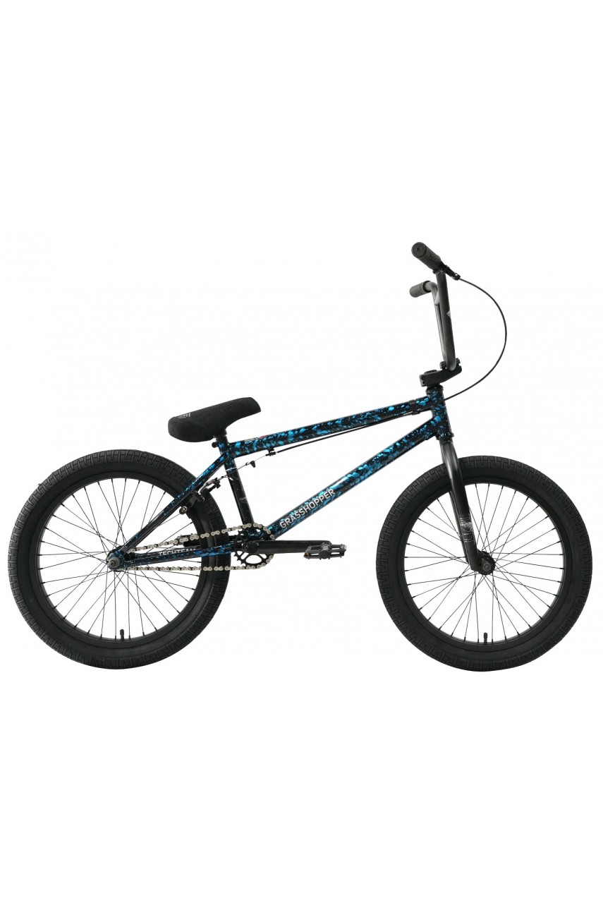 Велосипед BMX TECH TEAM GRASSHOPPER 20'х20,4' сине-черный 2024 NN012692