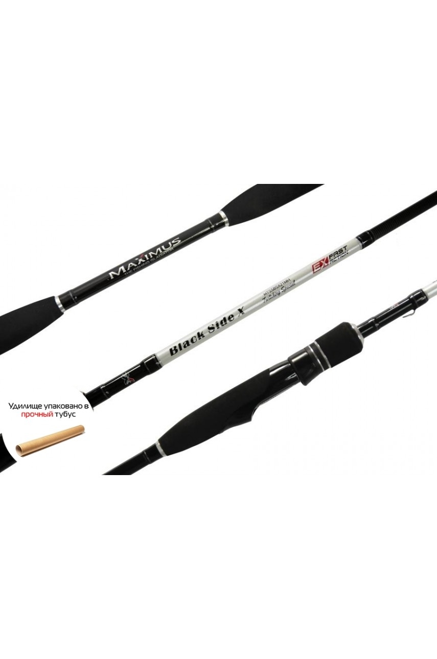 Удилище спиннинговое Maximus BLACK SIDE X 18M 1.8m 7-28g модель MTSSBSX18M от Maximus