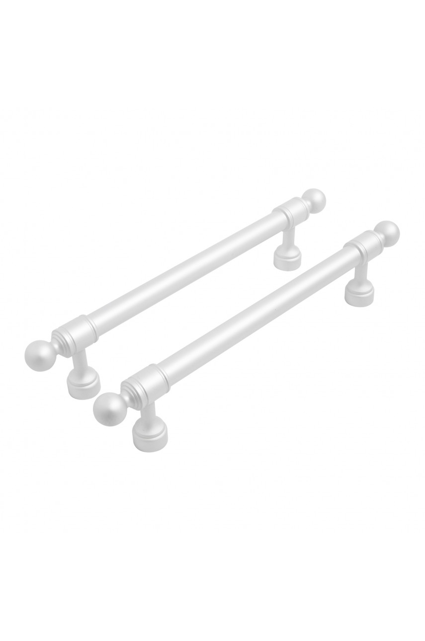 StahlBuro AP2306-128 2шт., W матовый белый хром. Ручка-скоба мебельная (15, 150)