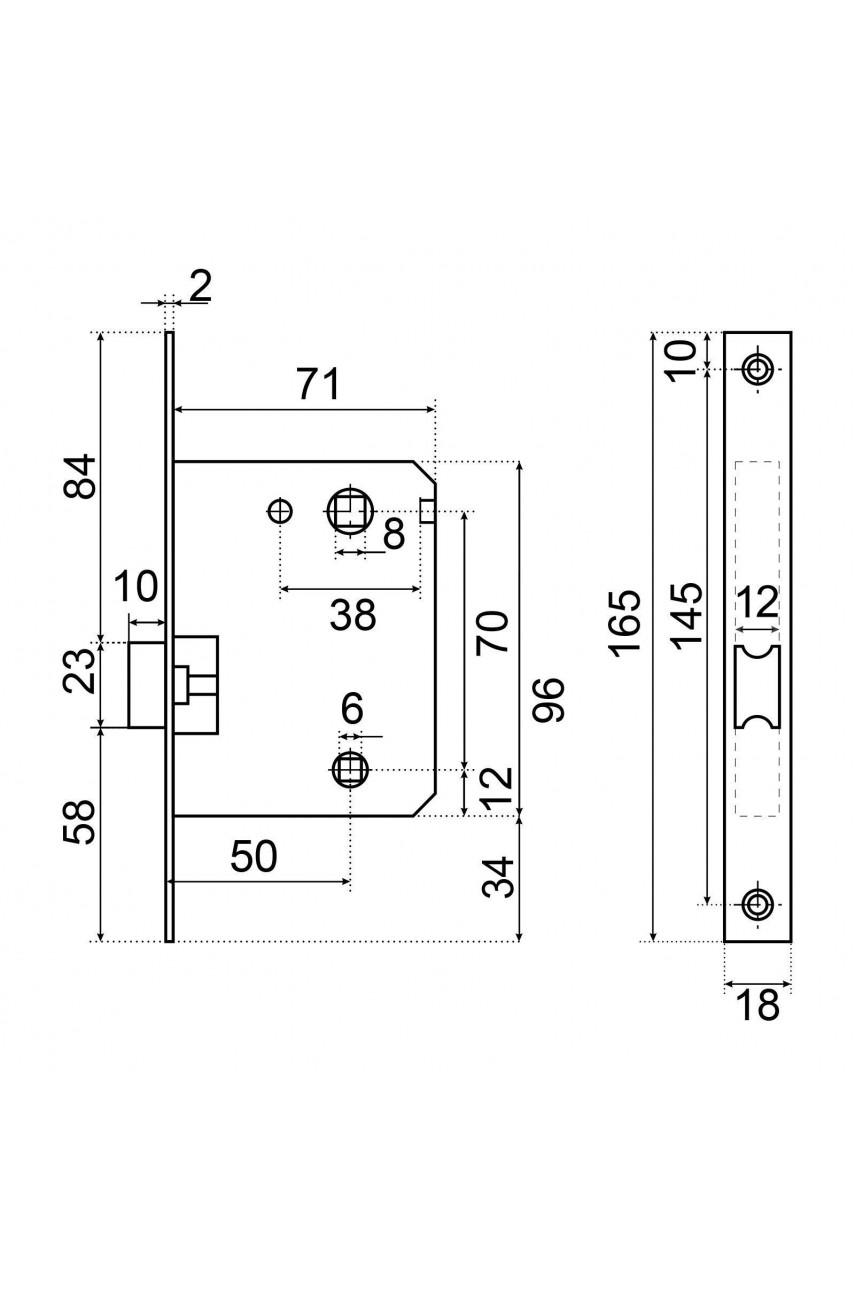АЛЛЮР АРТ ЛАНА BL/W+L7050S BL+BK-S2 BL(861511/S7050) мат. черн./бел. Компл ручка и защ с фикс