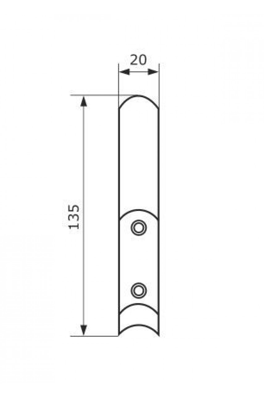 Домарт  крючок-вешалка 2-рожковый черный (50)