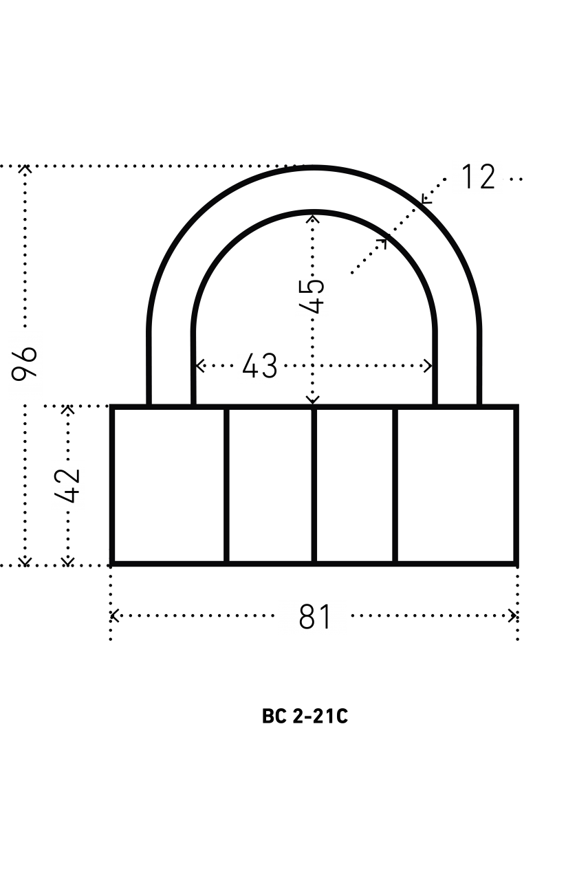 АЛЛЮР ВС2-21С d12мм Замок навесной