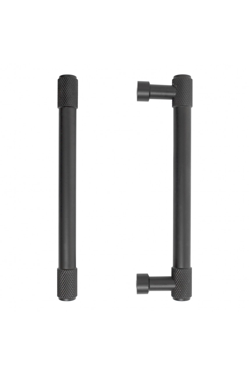 StahlBuro AP2307-128 2шт., BL матовый черный. Ручка-скоба мебельная (15, 150)