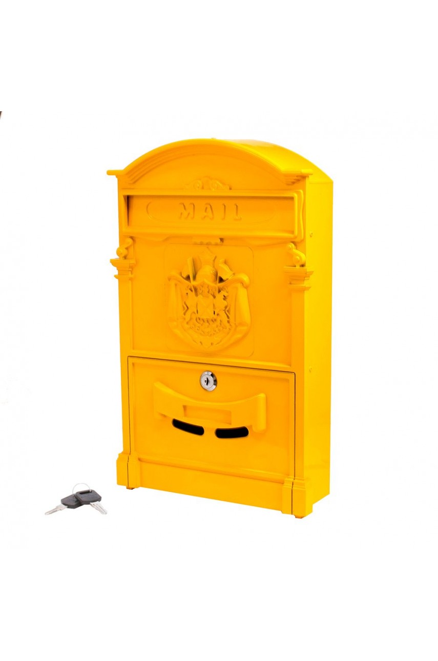 Ящик почтовый АЛЛЮР №4010 желтый (5)