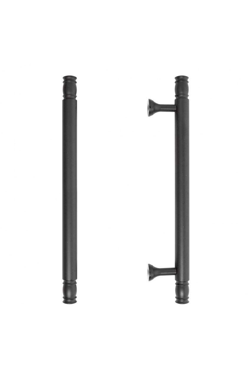 StahlBuro AP2311-128 2шт., BL матовый черный. Ручка-скоба мебельная (15, 150)