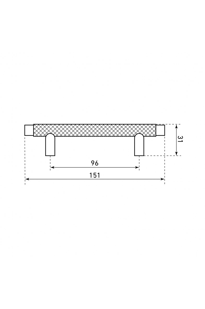 StahlBuro AP2308-96 2шт., CP хром. Ручка-скоба мебельная (20, 200)
