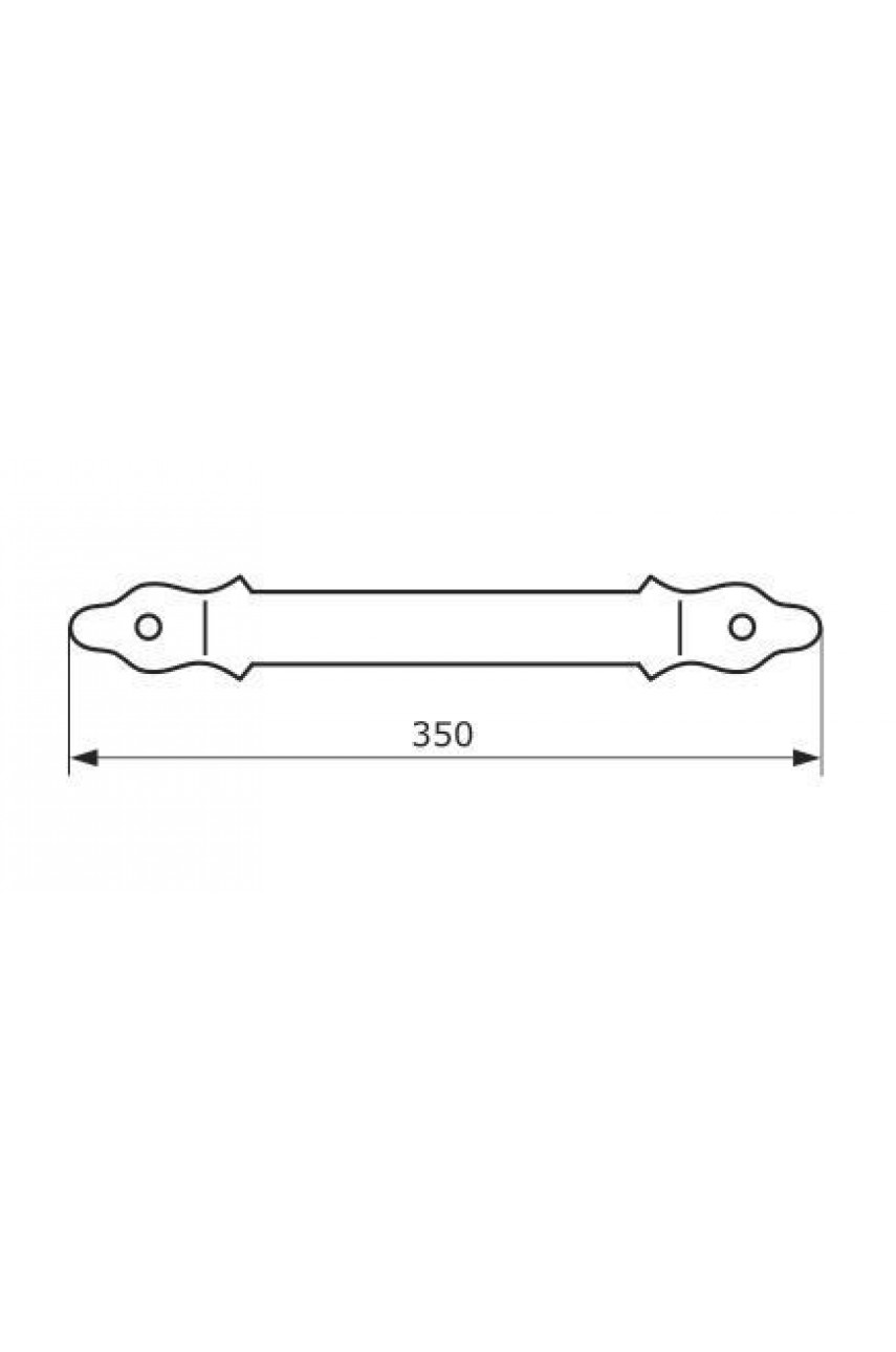 Домарт  РС-350 черный Ручка-скоба (30)